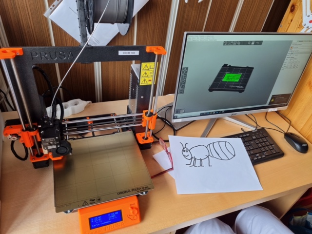 3D tiskárna - téma hmyz (2021, květen)